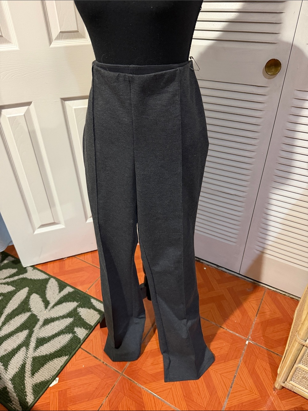 H&M Black Wide-Leg High-Rise Trousers